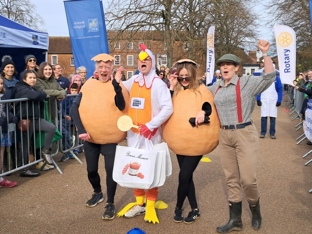 WFBB triumph again at the Rotary Pancake Race